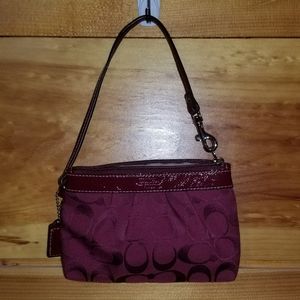 NWT Coach Wristlet Crimson